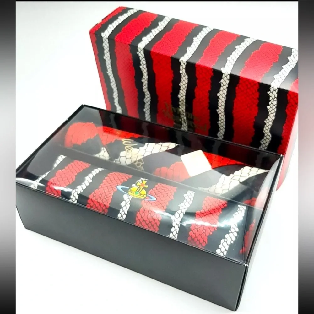 Vivienne Westwood Python Pattern Cosmetic Case and Scarf Set, NWT - Picture 2 of 8